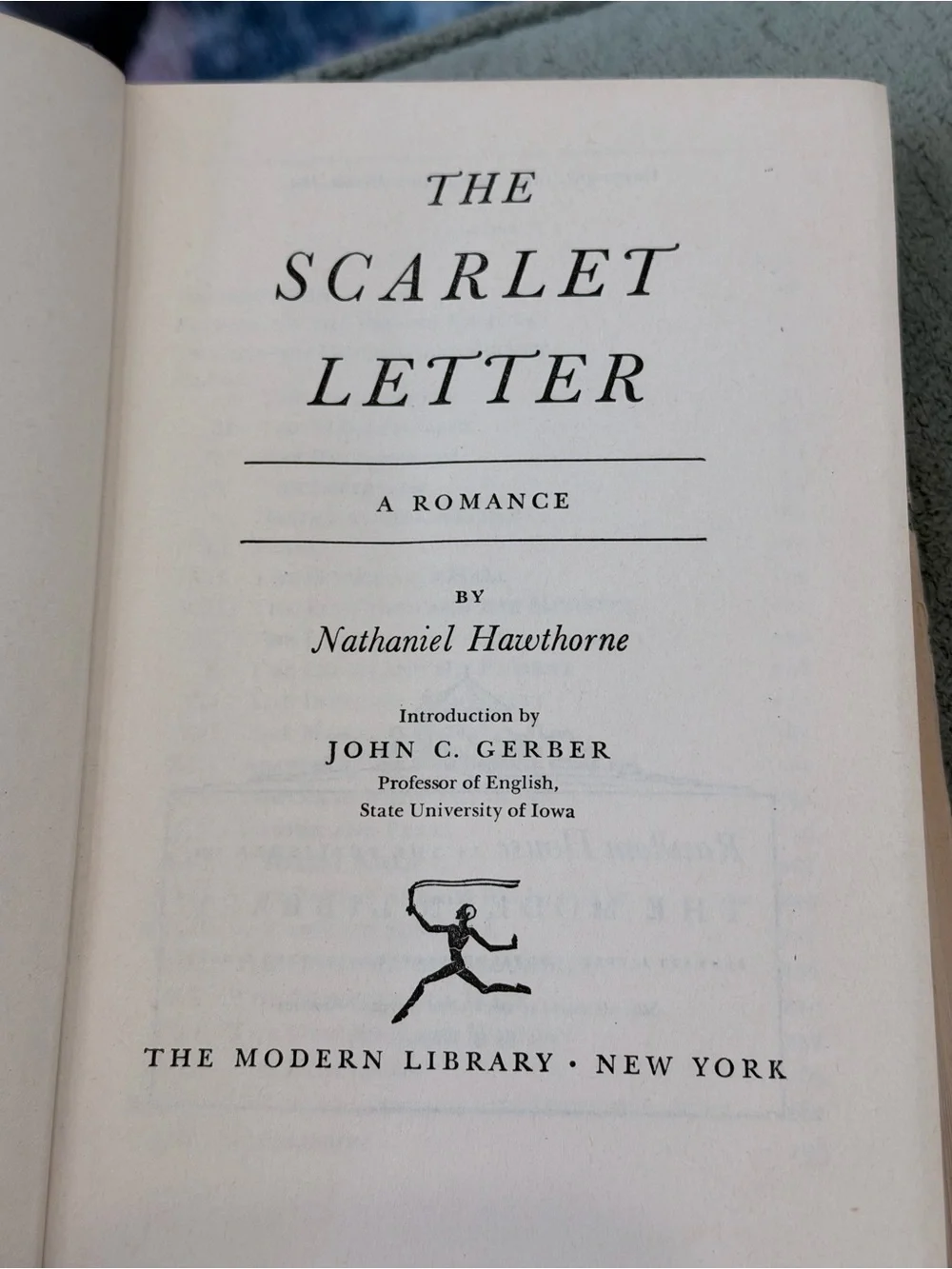 Vintage 1950 Hardback The Scarlet Letter by Nathaniel Hawthorne. Collectible